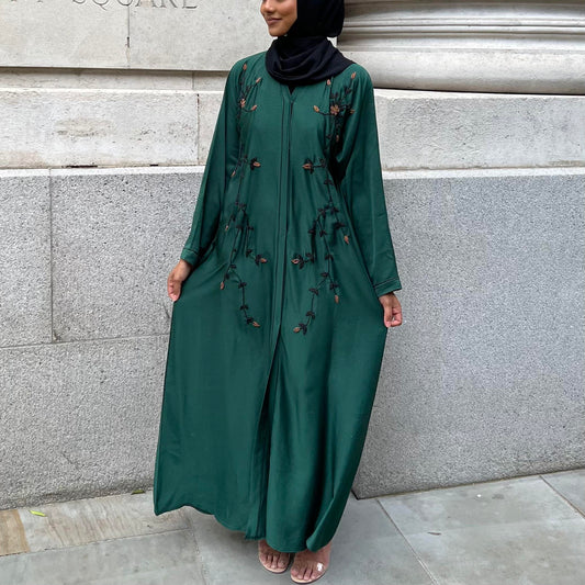 Orchid Abaya Emerald Green