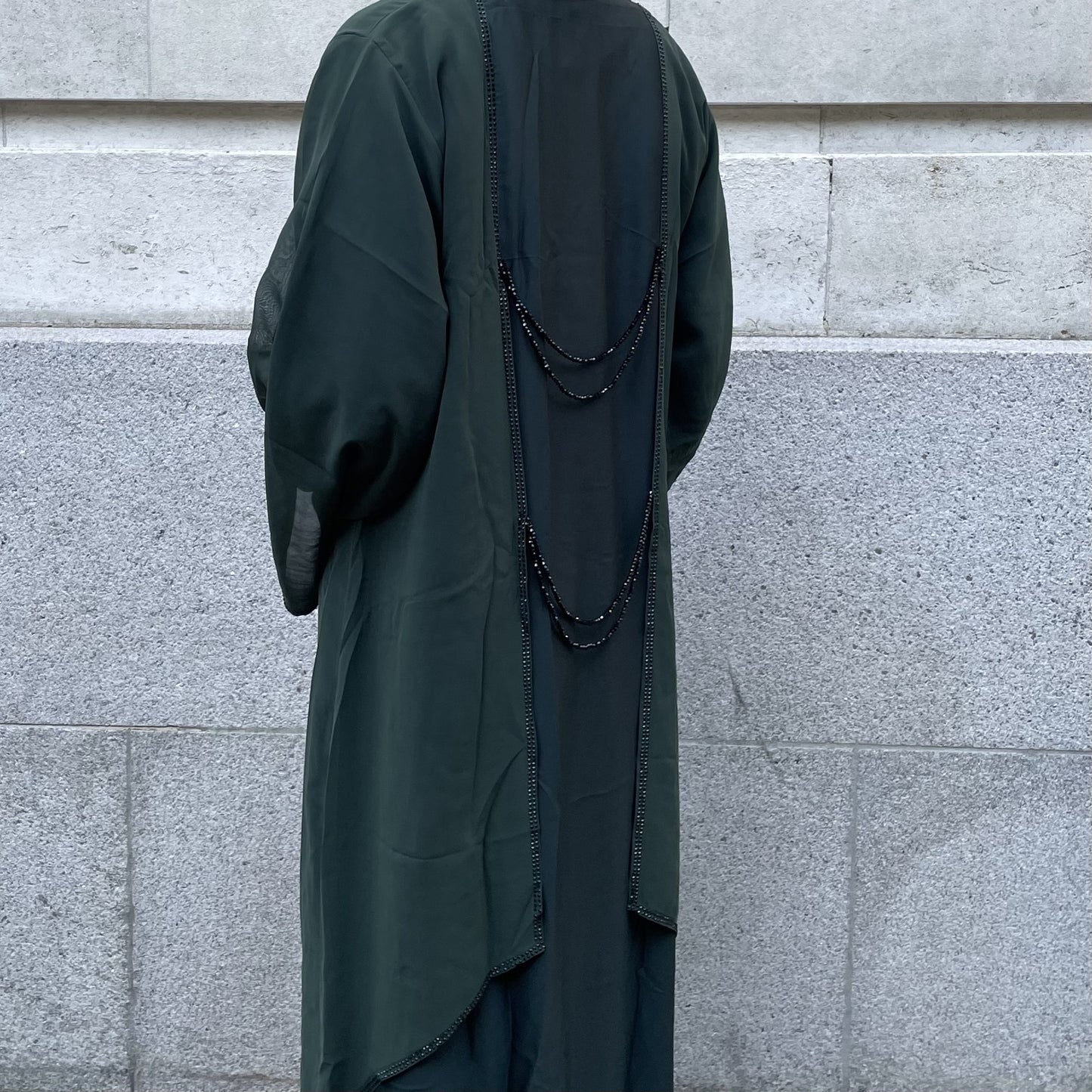 Waterfall Abaya Green