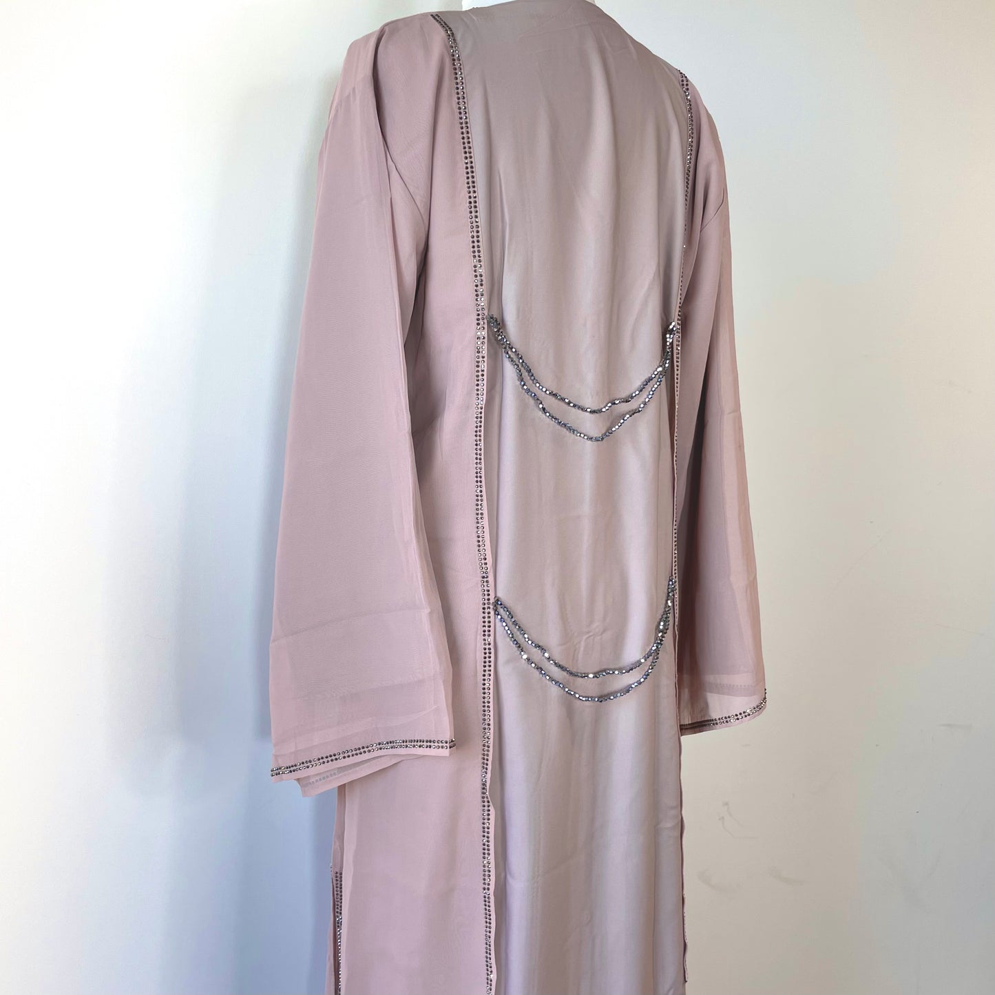 Waterfall Abaya Pink